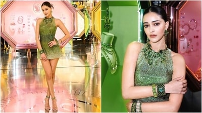 Earlier, Ananya attended Swarovski's Masters of Light: From Vienna to Milan exhibition in Milan. The actor wore a custom crystallised mini dress adorned with thousands of shimmering crystals to the event. (Instagram) Earlier, Ananya attended Swarovski's Masters of Light: From Vienna to Milan exhibition in Milan. The actor wore a custom crystallised mini dress adorned with thousands of shimmering crystals to the event. (Instagram)