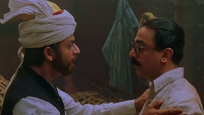 Shah Rukh Khan and Kamal Haasan played friends in Hey Ram Shah Rukh Khan and Kamal Haasan played friends in Hey Ram