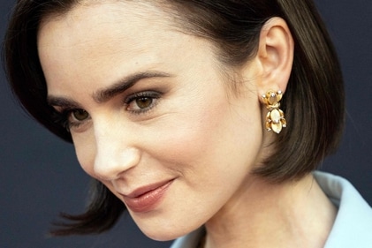Lily Collins attends the world premiere of MaXXXine. (AFP)