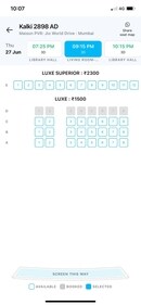 Kalki 2898 AD tickets priced at ₹2.4K in Mumbai. Kalki 2898 AD tickets priced at ₹2.4K in Mumbai.