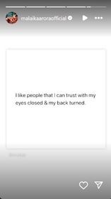 Malaika re-shared a post on Instagram Stories. Malaika re-shared a post on Instagram Stories.