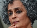 New Delhi: In this Thursday, Aug 30, 2018 file photo, writer and activist Arundhati Roy at a press conference, in New Delhi. (PTI Photo/Kamal Kishore)