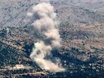 A smoke plume billows during Israeli bombardment on the village of Kfarshuba in south Lebanon near the border with Israel on June 26, 2024 amid ongoing cross-border tensions as fighting continues between Israel and Hamas in the Gaza Strip. A smoke plume billows during Israeli bombardment on the village of Kfarshuba in south Lebanon near the border with Israel on June 26, 2024 amid ongoing cross-border tensions as fighting continues between Israel and Hamas in the Gaza Strip.