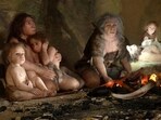 An exhibit shows the life of a Neanderthal family in a cave in the new Neanderthal Museum (Representational image). (Reuters)