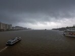Dark clouds hover over the city amid rains, in Kochi, Kerala. (PTI) Dark clouds hover over the city amid rains, in Kochi, Kerala. (PTI)