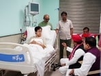 Atishi was brought to the hospital on Tuesday after her health deteriorated during her indefinite hunger strike. (PTI Photo) Atishi was brought to the hospital on Tuesday after her health deteriorated during her indefinite hunger strike. (PTI Photo)