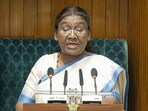 President Droupadi Murmu addresses the joint sitting of the Lok Sabha and Rajya Sabha, in New Delhi President Droupadi Murmu addresses the joint sitting of the Lok Sabha and Rajya Sabha, in New Delhi