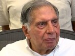 Ratan Tata shared a picture of a seven-month-old dog (R). He urged Mumbai to help him find a blood donor for the dog.