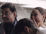 A candid moment from Sonakshi Sinha and Zaheer Iqbal's wedding video.
