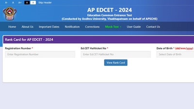 Candidates who would like to check their results need to keep their login details like their registration number and the EdCET hall ticket number to access the results. Candidates who would like to check their results need to keep their login details like their registration number and the EdCET hall ticket number to access the results.