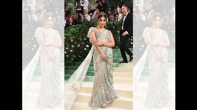 Alia Bhatt’s Sabyasachi sari at the 2024 Met Gala tastefully played up the sheer trend. Alia Bhatt’s Sabyasachi sari at the 2024 Met Gala tastefully played up the sheer trend.