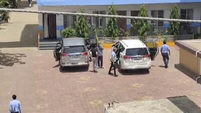 CBI officials at Oasis School for investigation into the NEET-UG paper leak case, in Hazaribagh district, on Thursday. (PTI) CBI officials at Oasis School for investigation into the NEET-UG paper leak case, in Hazaribagh district, on Thursday. (PTI)