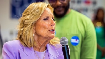 Jill Biden speaks out about ‘two visions for America' (AP Photo/John C. Clark) (AP) Jill Biden speaks out about ‘two visions for America' (AP Photo/John C. Clark) (AP)