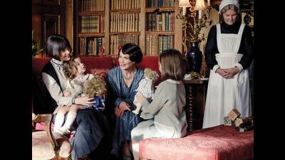 In Downton Abbey, the household staff were treated fairly well. In Downton Abbey, the household staff were treated fairly well.