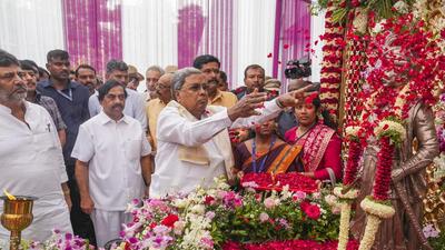In a meeting which included Rajya Sabha members and Union ministers from the state, Siddaramaiah said, “Parliament is meant to be for the welfare of the state and not for politics”. (PTI) In a meeting which included Rajya Sabha members and Union ministers from the state, Siddaramaiah said, “Parliament is meant to be for the welfare of the state and not for politics”. (PTI)