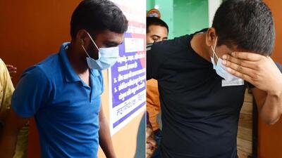 In this combo photo, men arrested by CBI in the NEET-UG paper leak case after their medical check-up at LNJP hospital in Patna on June 27 (HT Photo/Santosh Kumar) In this combo photo, men arrested by CBI in the NEET-UG paper leak case after their medical check-up at LNJP hospital in Patna on June 27 (HT Photo/Santosh Kumar)