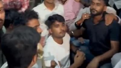 NSUI workers protest inside National Testing Agency (NTA) office in New
Delhi on Thursday. (X/ANI) NSUI workers protest inside National Testing Agency (NTA) office in New
Delhi on Thursday. (X/ANI)