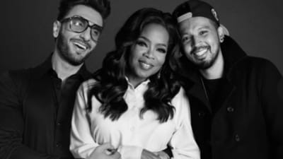Ranveer Singh was clearly feeling left out of this picture of Oprah with Rohan Shreshta. Ranveer Singh was clearly feeling left out of this picture of Oprah with Rohan Shreshta.