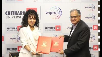 The MoU will facilitate the establishment of a Centre of Excellence (CoE) at Chitkara University’s Chandigarh campus. (HT Photos) The MoU will facilitate the establishment of a Centre of Excellence (CoE) at Chitkara University’s Chandigarh campus. (HT Photos)