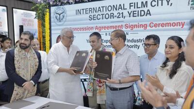 The upcoming film city will be a one-stop shop for filmmakers worldwide, offering facilities at nearly half the cost as compared to other studios, said Kapoor. (HT Photo) The upcoming film city will be a one-stop shop for filmmakers worldwide, offering facilities at nearly half the cost as compared to other studios, said Kapoor. (HT Photo)