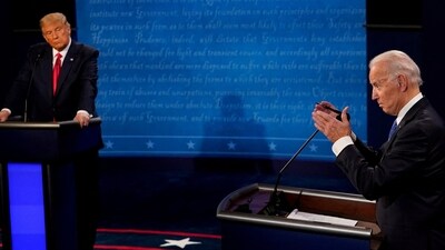FILE PHOTO: Democratic presidential candidate former Vice President Joe Biden answers a question as President Donald Trump listens during the second and final presidential debate at the Curb Event Center at Belmont University in Nashville, Tennessee, U.S., October 22, 2020. Morry Gash/Pool via REUTERS/File Photo (REUTERS)
