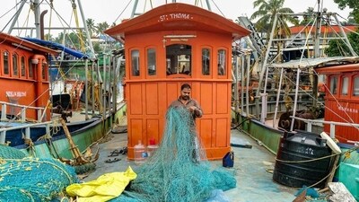 The 10 Indian fishermen, arrested for allegedly engaged in illegal fishing in Sri Lankan waters will be charged with the death of a Navy sailor (PTI) The 10 Indian fishermen, arrested for allegedly engaged in illegal fishing in Sri Lankan waters will be charged with the death of a Navy sailor (PTI)