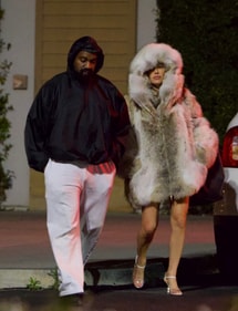 Bianca Censori goes pantless under a massive fur coat after leaving a Los Angeles movie theater with husband, Kanye West. (Instagram) Bianca Censori goes pantless under a massive fur coat after leaving a Los Angeles movie theater with husband, Kanye West. (Instagram)
