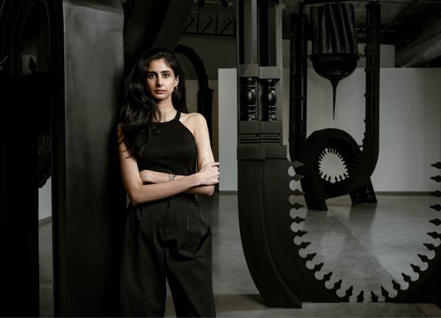 Ayesha Singh believes that Spaces of Being is a commentary on human pattern-making. Ayesha Singh believes that Spaces of Being is a commentary on human pattern-making.