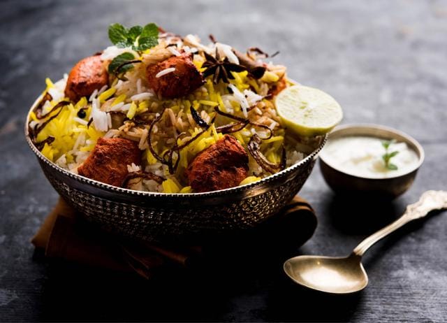 The chicken tikka biryani is a modern take on the original chicken biryani. The chicken tikka biryani is a modern take on the original chicken biryani.
