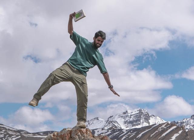 On vacation, Aakash Ranison staying at dharamshalas to minimise his carbon footprint. On vacation, Aakash Ranison staying at dharamshalas to minimise his carbon footprint.