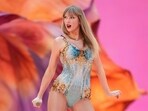 Taylor Swift performs at Wembley Stadium as part of her Eras Tour on Friday, June 21, 2024 in London. 
