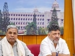 Deputy CM DK Shivakumar along with CM Siddaramaiah in a meeting in Bengaluru on Monday. (DK Shivakumar/x)