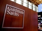 The logo for Goldman Sachs is seen on the trading floor at the New York Stock Exchange (NYSE) in New York City. (Reuters)
