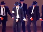 Michael Jackson in a still from the viral video.
