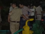 Delhi rain: Rescue for trapped labourers underway in Vasant Vihar.