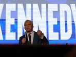 Independent presidential candidate Robert F. Kennedy Jr. addresses the Libertarian Party's national convention in Washington, U.S., May 24, 2024.  REUTERS/Brian Snyder/File Photo