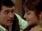 Rajesh Khanna and Farida Jalal in a still from Aradhana.