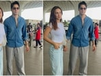 Kiara Advani and Sidharth Malhotra spark buzz with their chic airport style. Kiara Advani and Sidharth Malhotra spark buzz with their chic airport style.