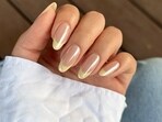 Butter yellow French tips nails (Instagram)