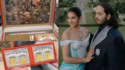 A sneak peek of Radhika Merchant and Anant Ambani's wedding invite