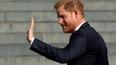 FILE PHOTO: Britain's Prince Harry arrives to attend the Invictus Games Foundation 10th Anniversary Service of Thanksgiving at St Paul’s Cathedral, in London, Britain, May 8, 2024. REUTERS/Toby Melville/File Photo (REUTERS)