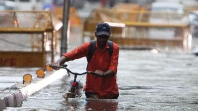 Delhi recorded 228.1mm of rainfall in a 24-hour period between 8:30am on Thursday and Friday. (PTI photo) Delhi recorded 228.1mm of rainfall in a 24-hour period between 8:30am on Thursday and Friday. (PTI photo)