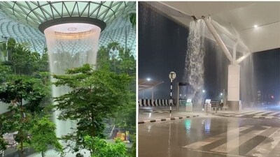Sarcastic memes comparing Delhi airport to Singapore airport are being shared online. (X/@adityavgupta) Sarcastic memes comparing Delhi airport to Singapore airport are being shared online. (X/@adityavgupta)