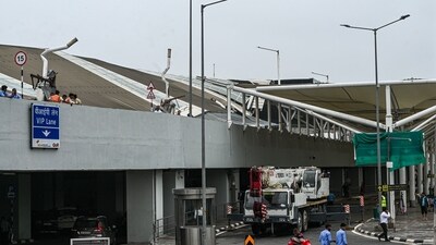 Delhi airport roof collapse: Flight operations have been suspended at Delhi airport's Terminal 1, which is used for domestic flights, till further notice following a roof collapse. (Bloomberg)