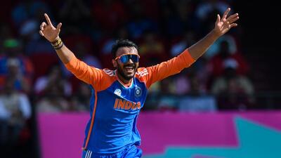 India all-rounder Axar Patel. (AFP) India all-rounder Axar Patel. (AFP)