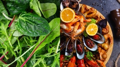 Leafy green vegetables, seafood and other food items to avoid during monsoons (Freepik) Leafy green vegetables, seafood and other food items to avoid during monsoons (Freepik)