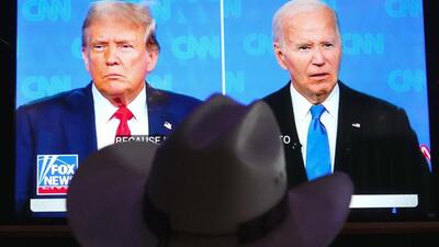 On the substantive elements, Trump blamed Biden for an increase in illegal immigration. (AP photo) On the substantive elements, Trump blamed Biden for an increase in illegal immigration. (AP photo)