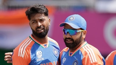 India's Hardik Pandya, left, celebrates with captain Rohit Sharma during T20 World Cup (PTI) India's Hardik Pandya, left, celebrates with captain Rohit Sharma during T20 World Cup (PTI)