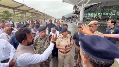 Delhi airport roof collapse: Union Civil Aviation Minister K Rammohan Naidu visited the Delhi airport and inspected the site. The civil aviation ministry said heavy rain has resulted in the collapse of the canopy of Delhi airport T1. "As a result of which flights to &amp; from Terminal 1 have been closed till further notice. Alternate arrangements are being made for the smooth operation of the flights," the ministry said in a post on X. (PTI)