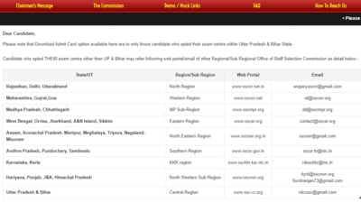 SSC CHSL Tier 1 Admit Cards for all regions released. Download via direct links given below. SSC CHSL Tier 1 Admit Cards for all regions released. Download via direct links given below.
